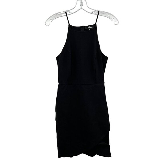 Lulus Dresses & Skirts - Lulus Womens Sheath Dress Halter Sleeveless Tulip Hem Black Size Medium LBD